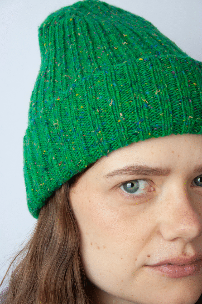 Strickmütze grün CanCan Yarn