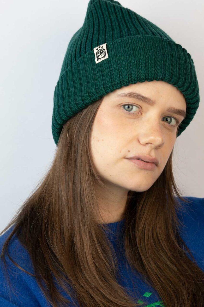 Strickmütze waldgrün